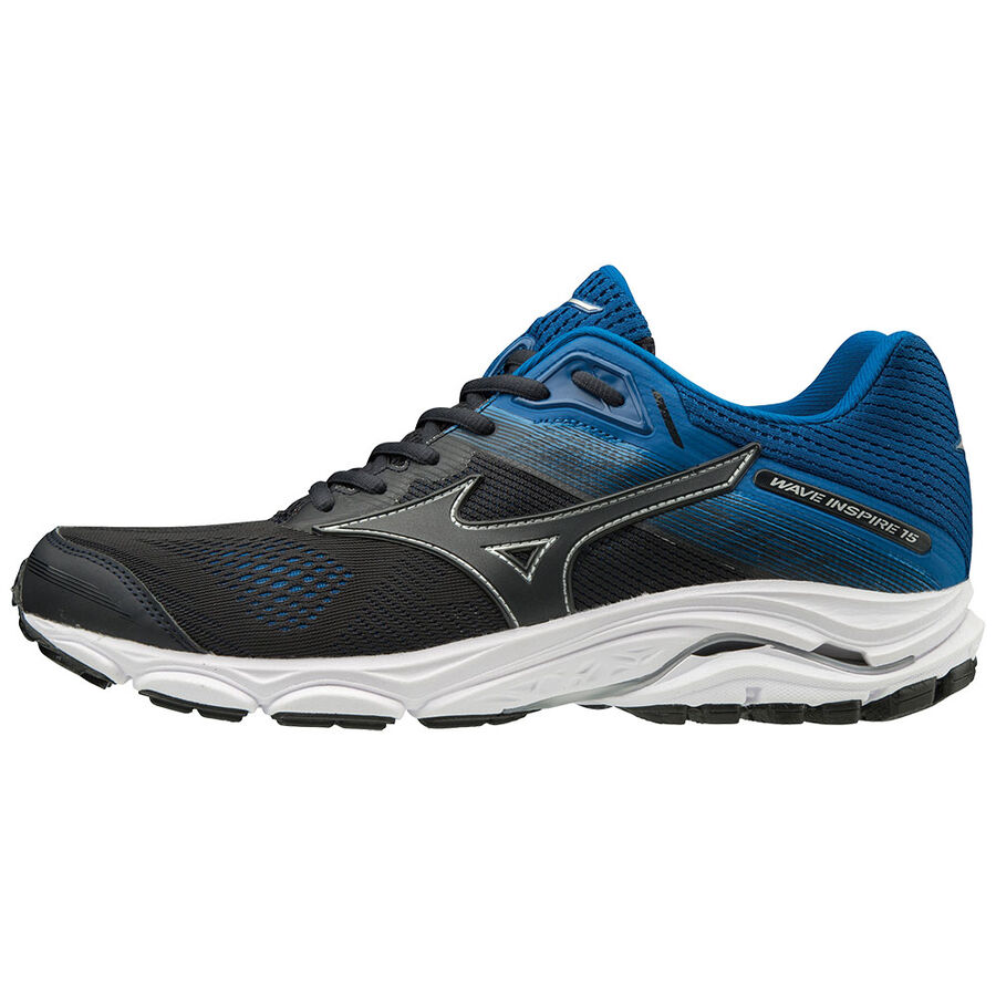 Mizuno Wave Inspire 15 Mens Running Shoes Canada - Blue/Black